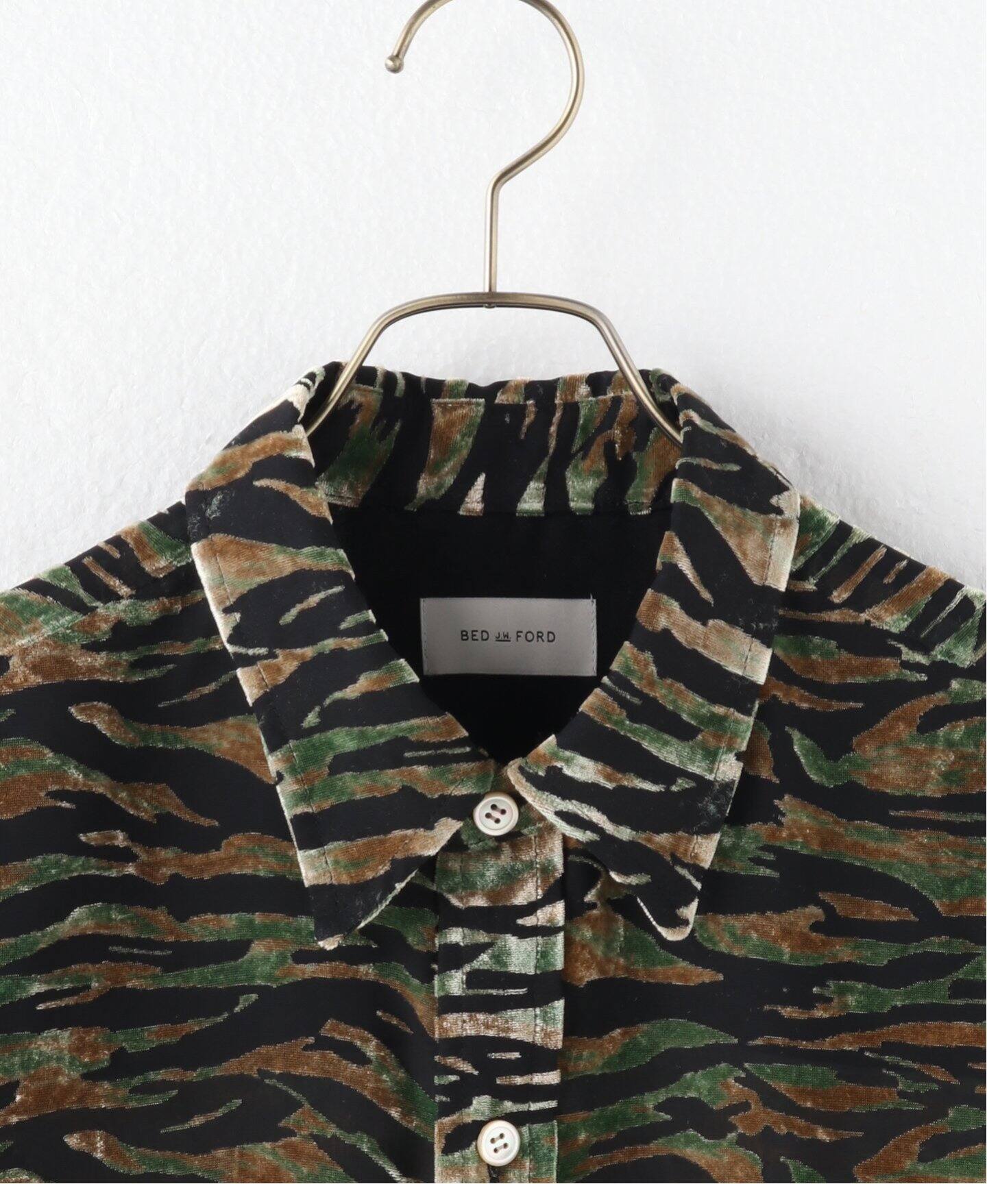 BED J.W. FORD / ベッドフォード 】 Velvet Shirt（シャツ／ブラウス 