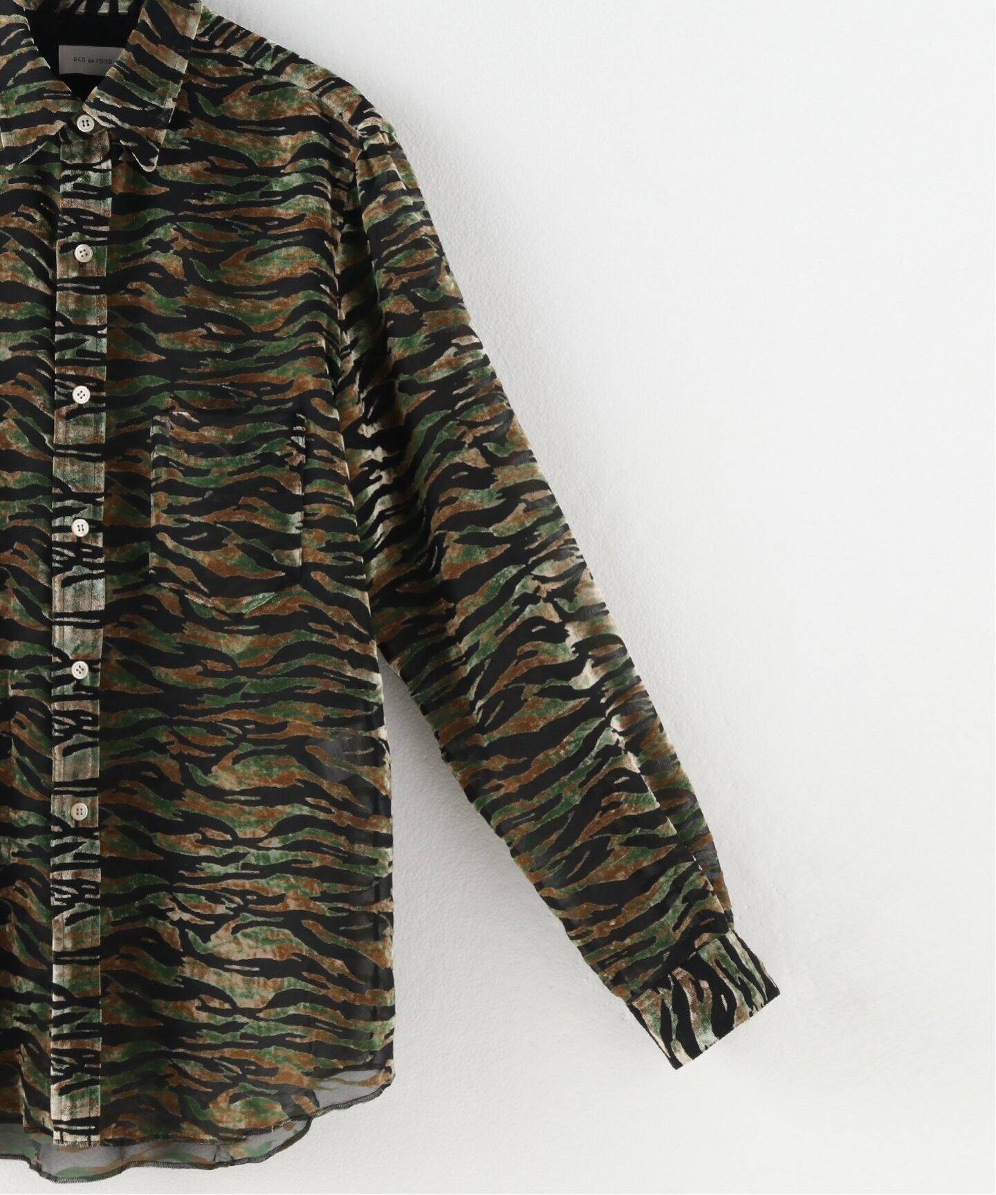 BED J.W. FORD / ベッドフォード 】 Velvet Shirt（シャツ／ブラウス 