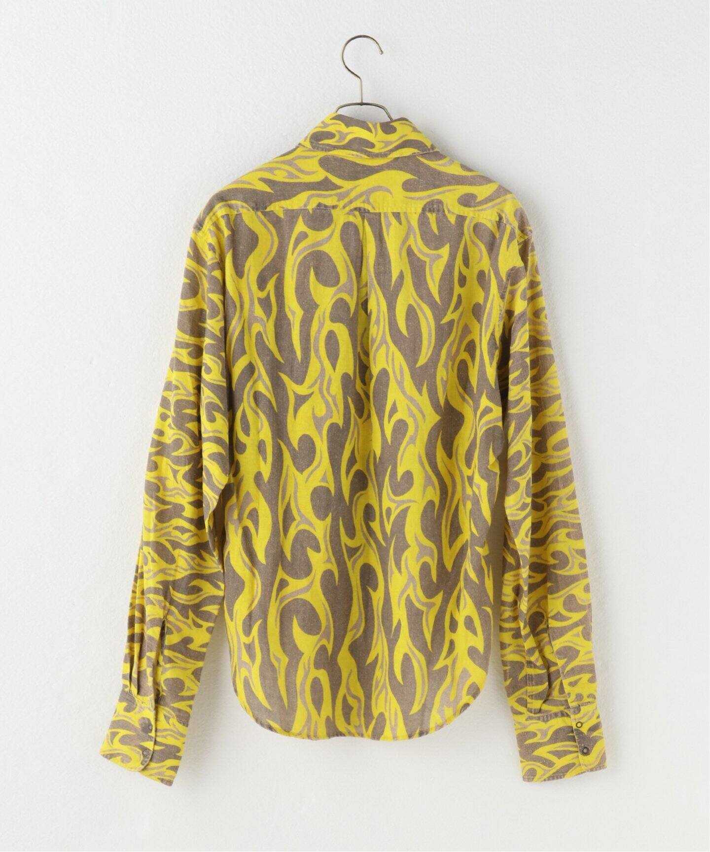 Tシャツ・カットソー ERL UNISEX PRINTED BUTTON UP SHIRT WOVEN ERL Unisex Printed Button Up Shirt Woven - ShopStyle