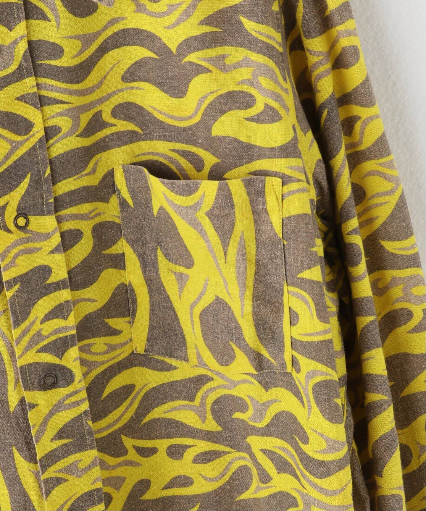 ERL / イーアールエル】UNISEX PRINTED BUTTON UP SHIRT WOVEN