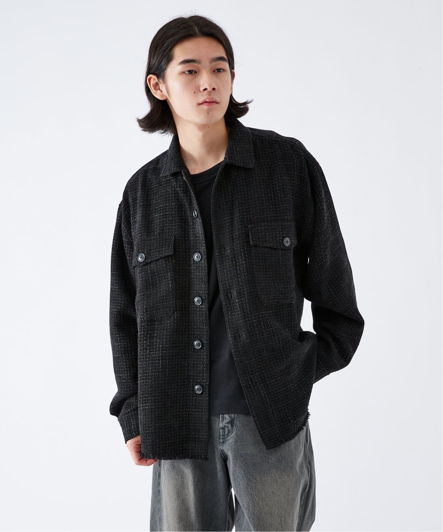 ブラウスジャケット TWEED MALL CPOシャツジャケット（シャツ／ブラウス）｜B.C