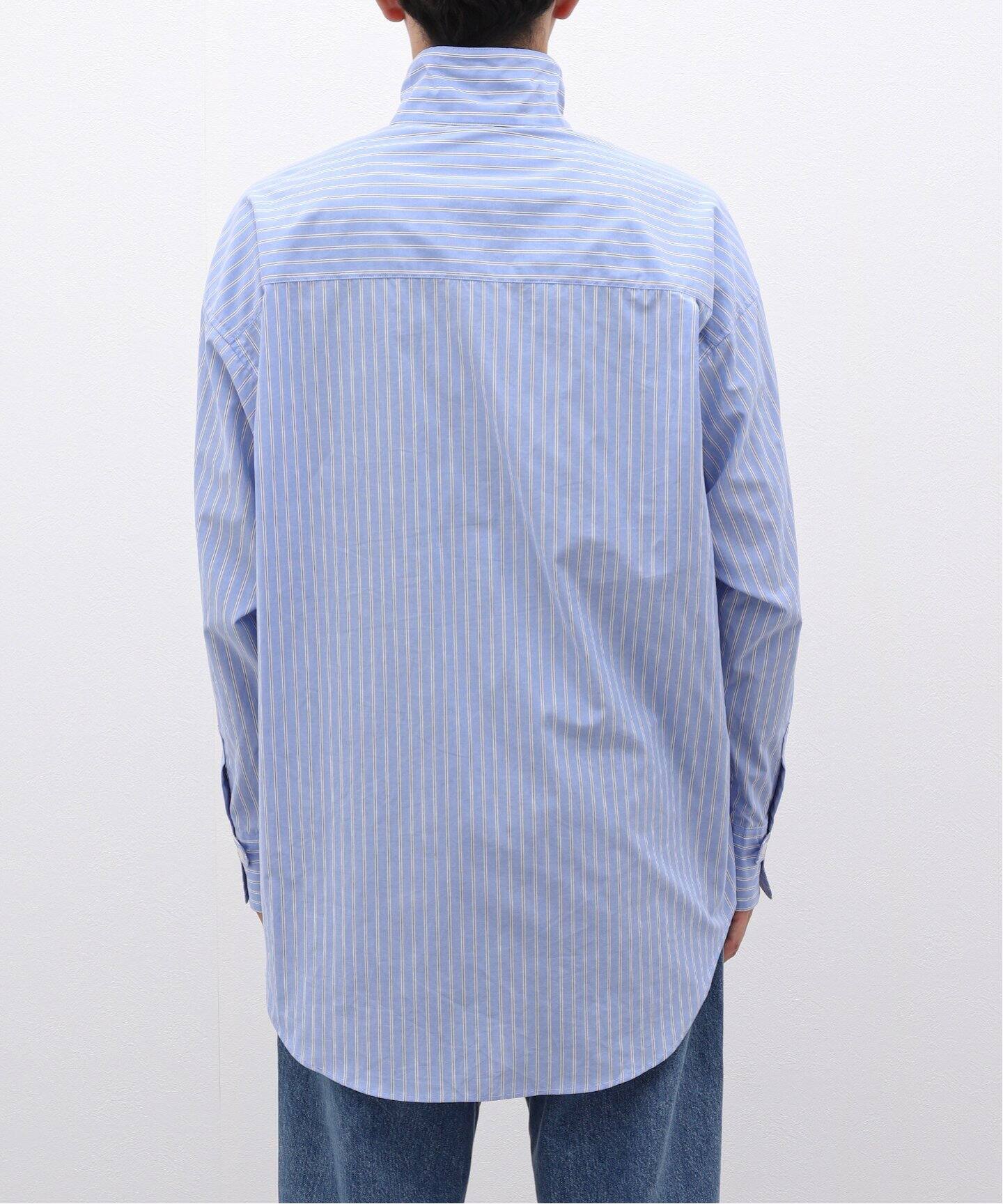 Spick & Span 26SSサイドドロストスタンドカラーブラウスシャツ今季 