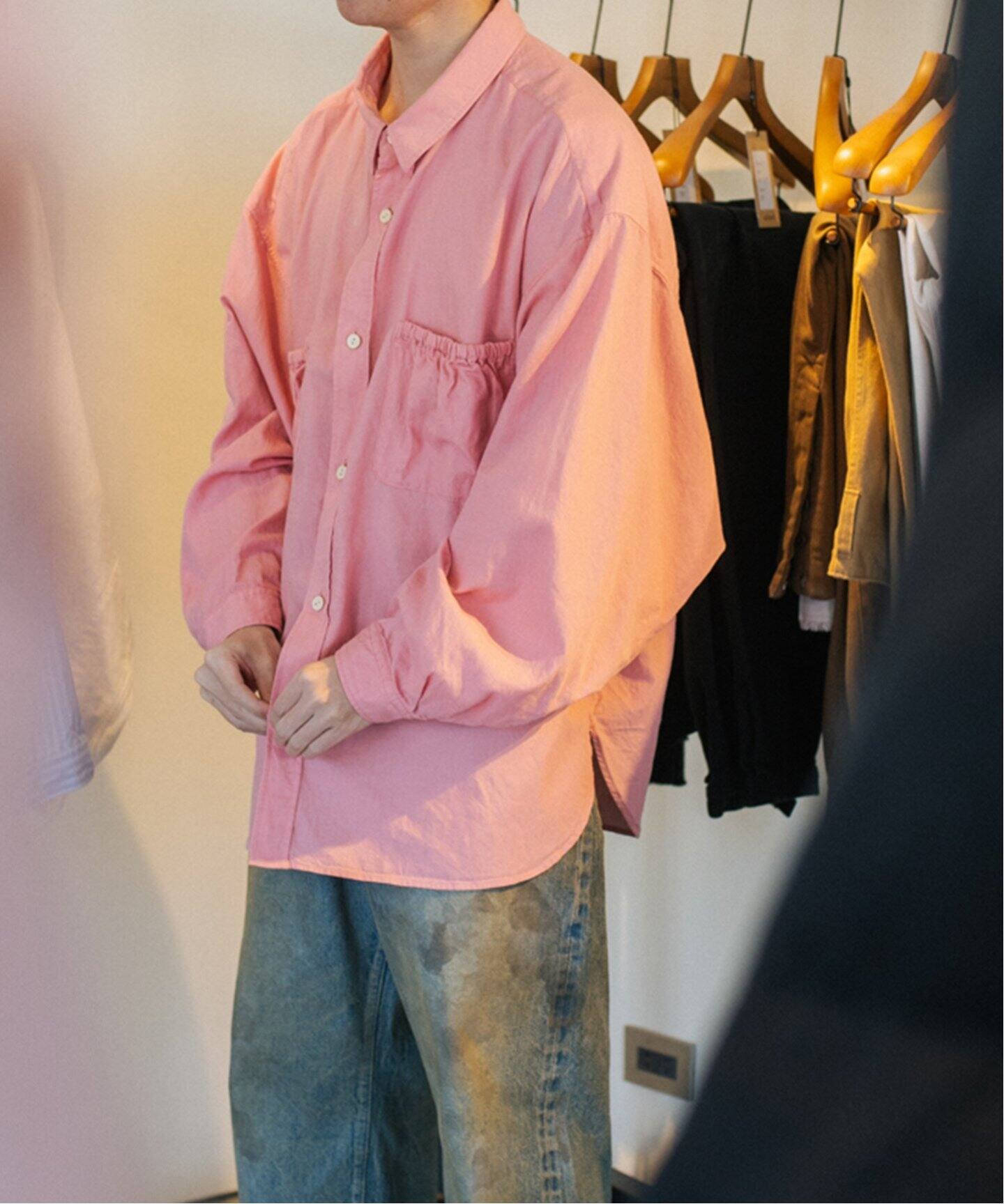 refomed WRIST PATCH WIDE SHIRTCHAMBRAY RESH-012（シャツ／ブラウス 