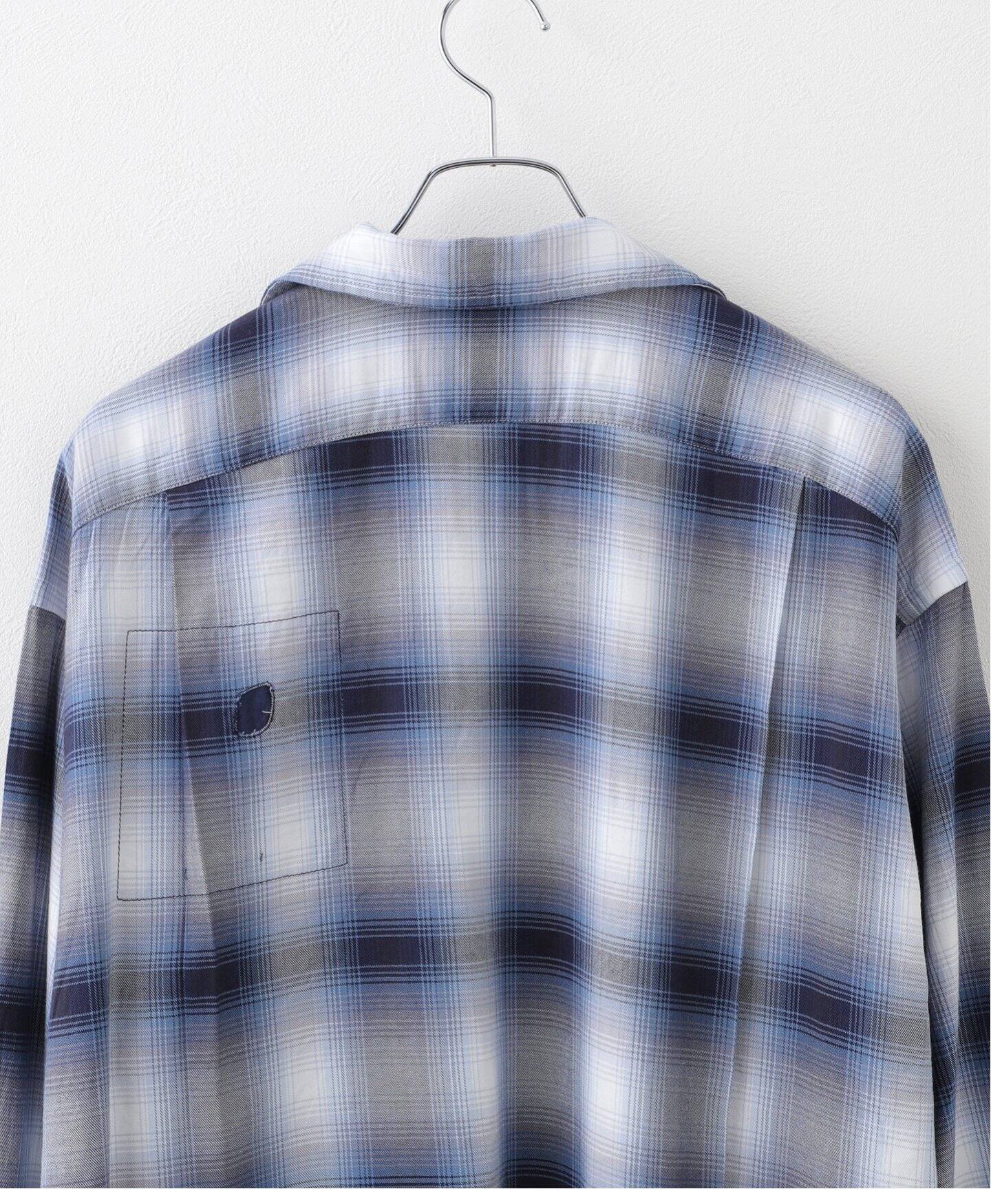 BOWWOW / バウワウ RAYON CHECK SHIRTS REPAIRED（シャツ／ブラウス  