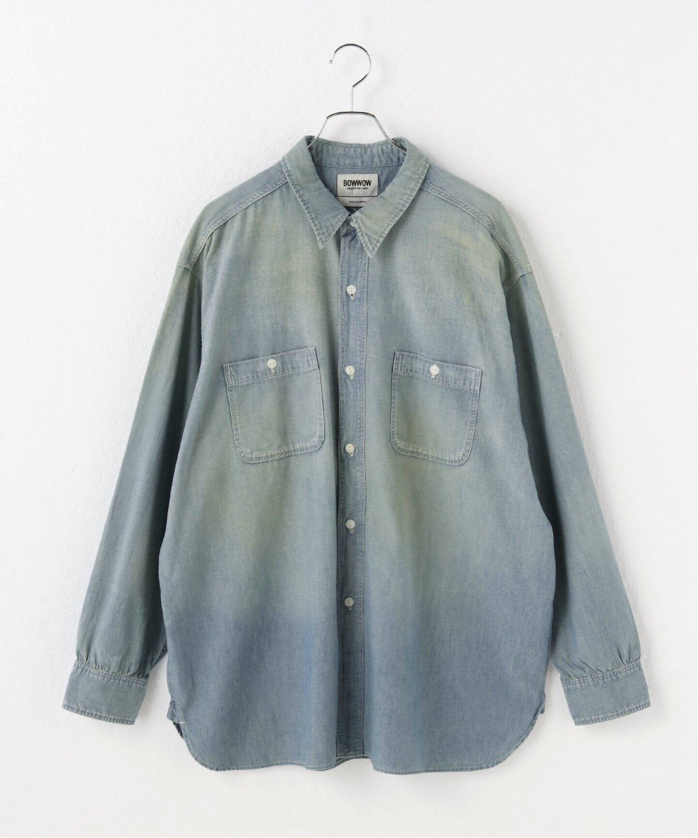 BOWWOW/バウワウ】 CHAMBRAY SHIRTS SUNBURN AGEING（シャツ／ブラウス  