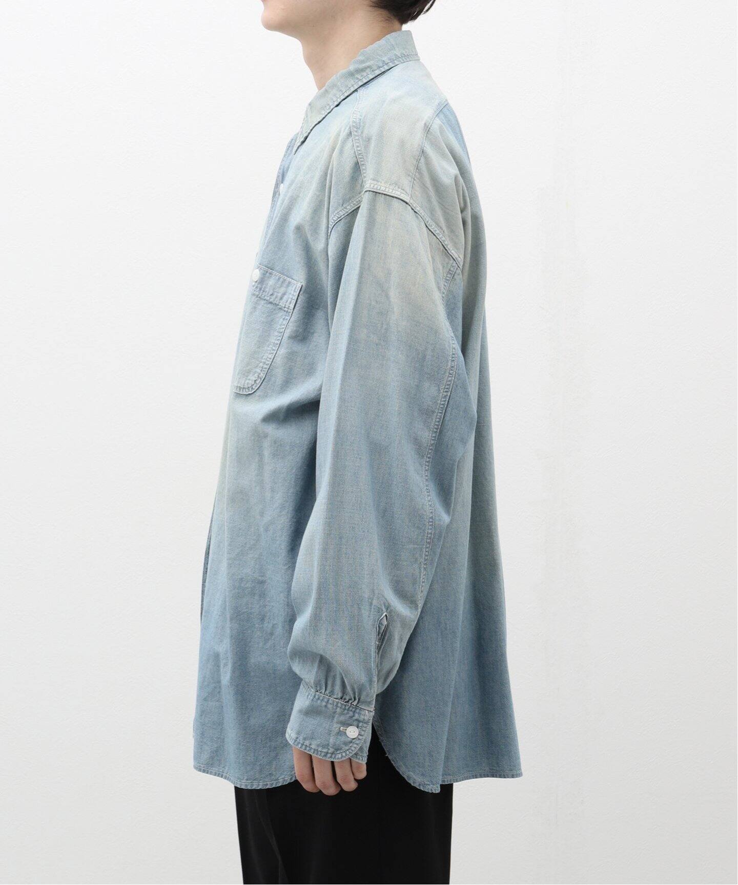 BOWWOW/バウワウ】 CHAMBRAY SHIRTS SUNBURN AGEING（シャツ／ブラウス 