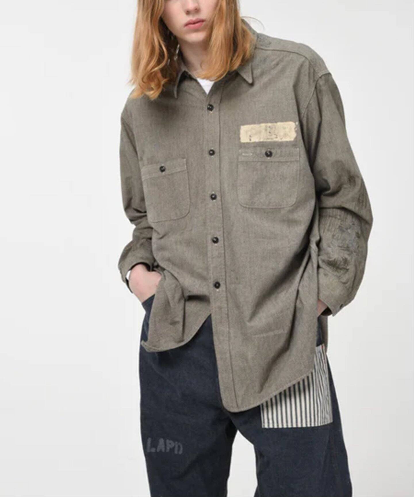 BOWWOW / バウワウ PRISONER BLACK CHAMBRAY SHIRTS（シャツ／ブラウス 