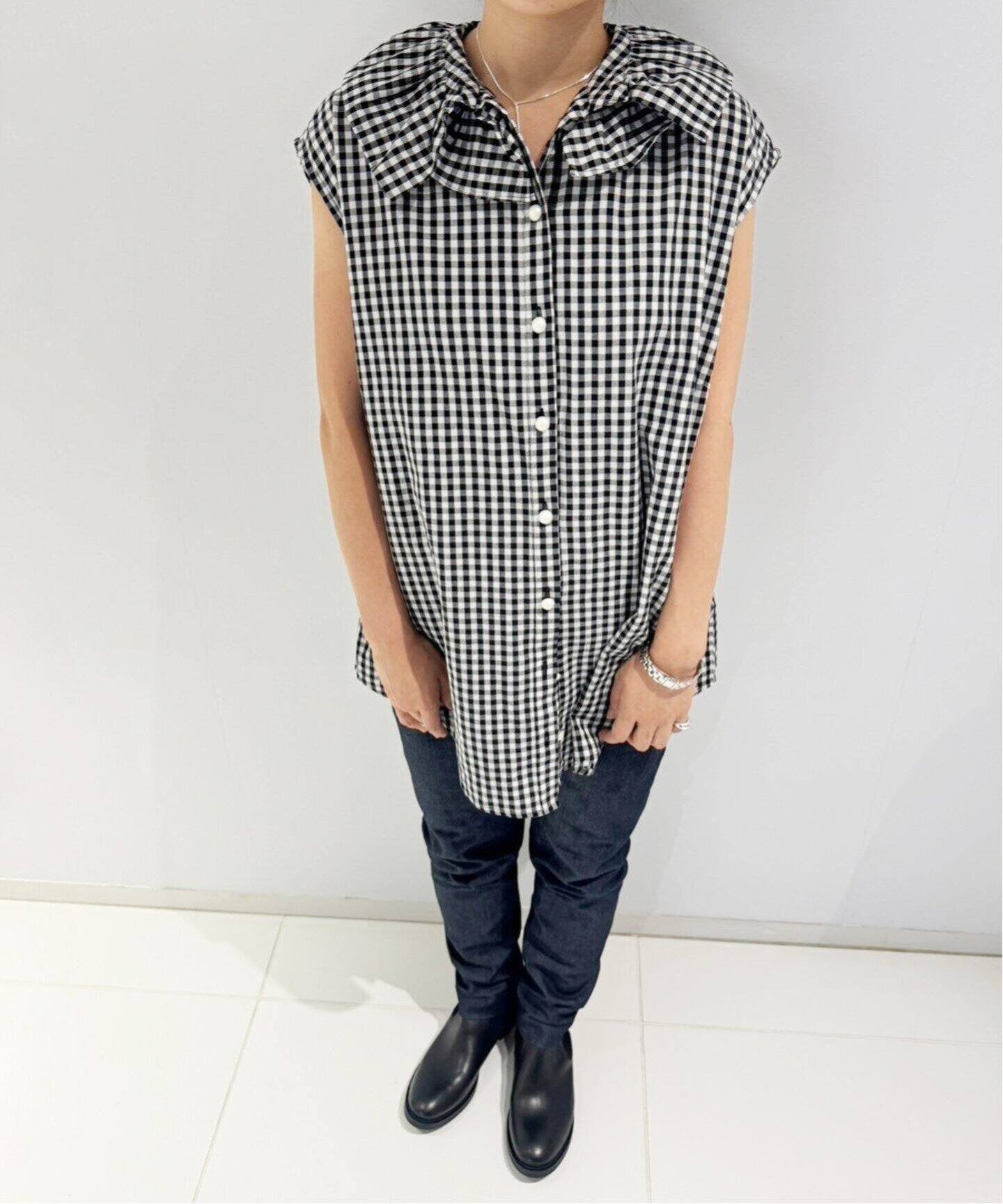 BATSHEVA/バットシェバ】APOLLO SLEEVELESS BLOUSE（シャツ／ブラウス 