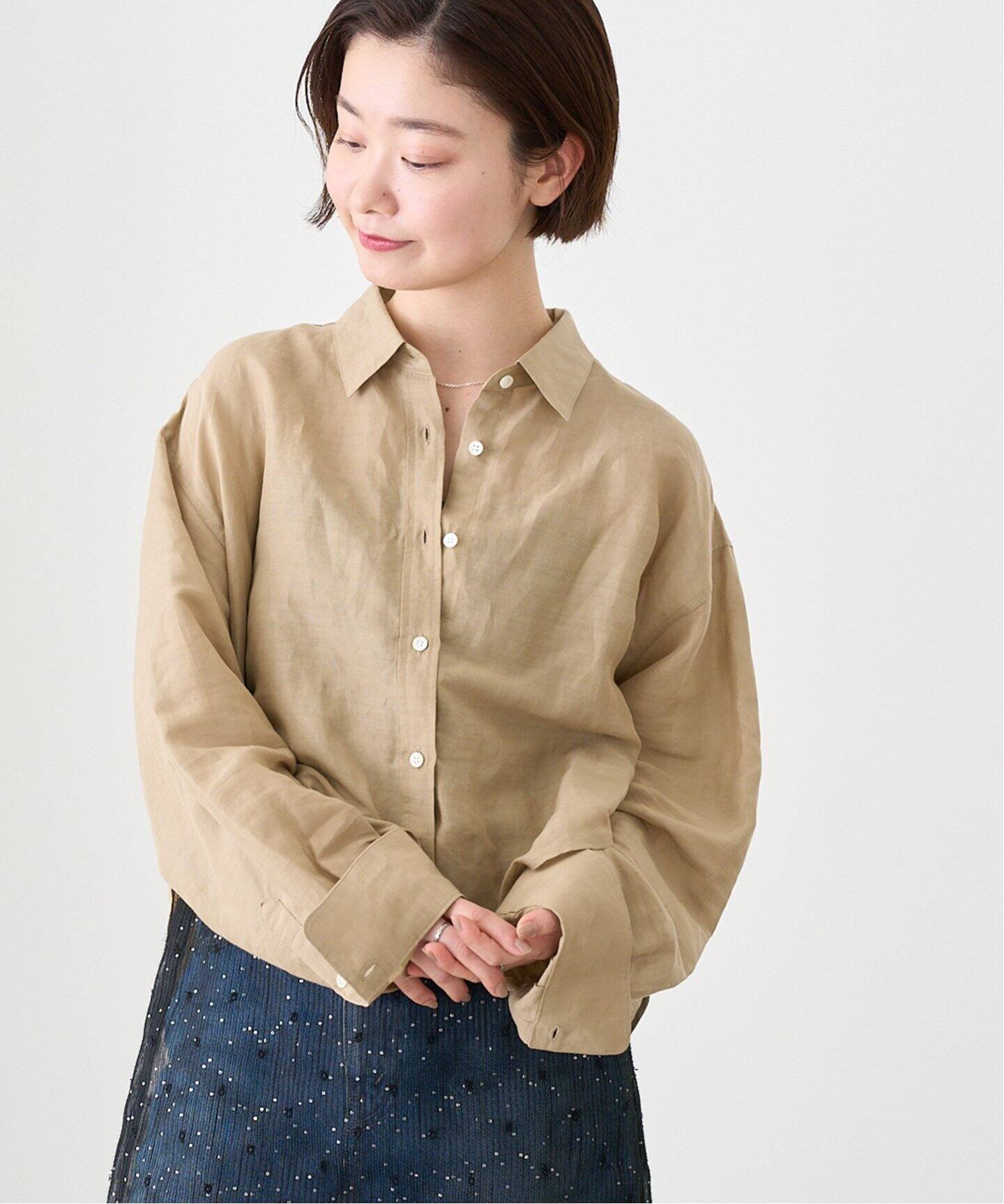 ラミーリヨセルショートシャツ（シャツ／ブラウス）｜IENA（イエナ）の