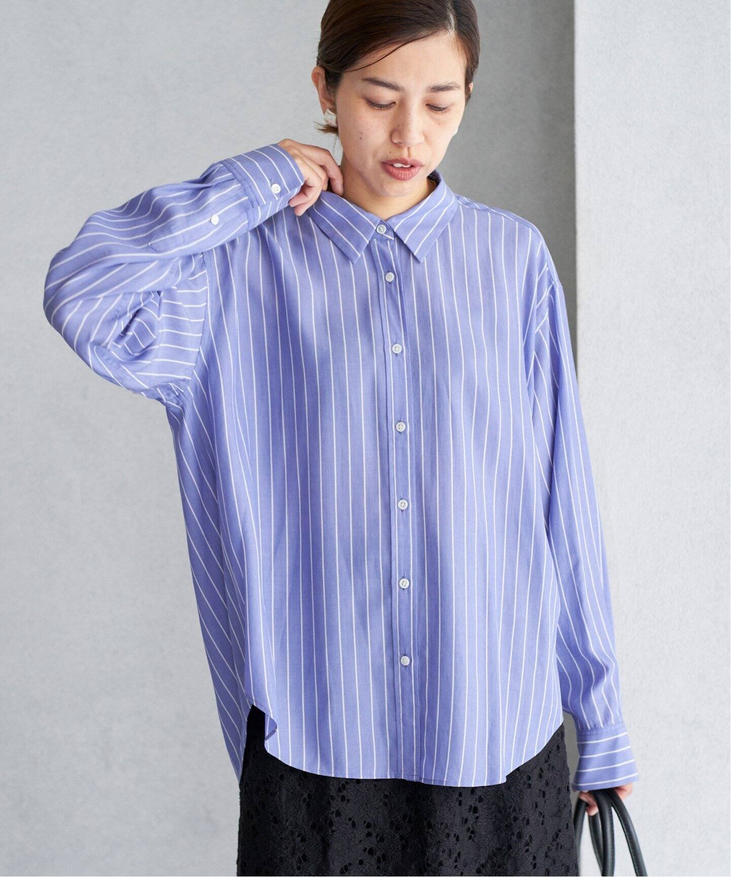 【限定セール！】 LIENリヨセル レギュラーシャツ（シャツ／ブラウス）｜IENA トップス