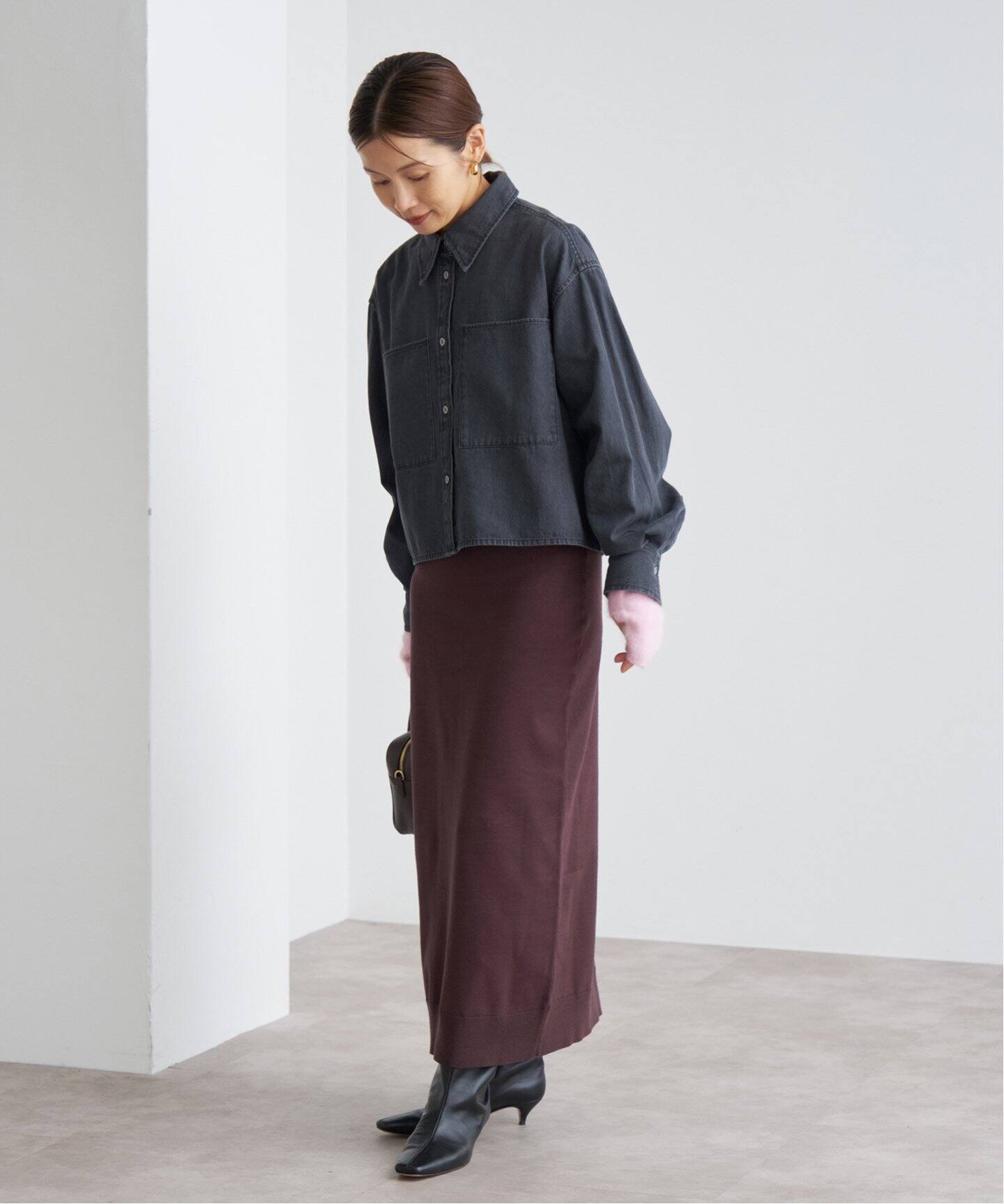 新品タグ付き☆IENA ラウンドカラーオックスフォードシャツ 38（WEB  