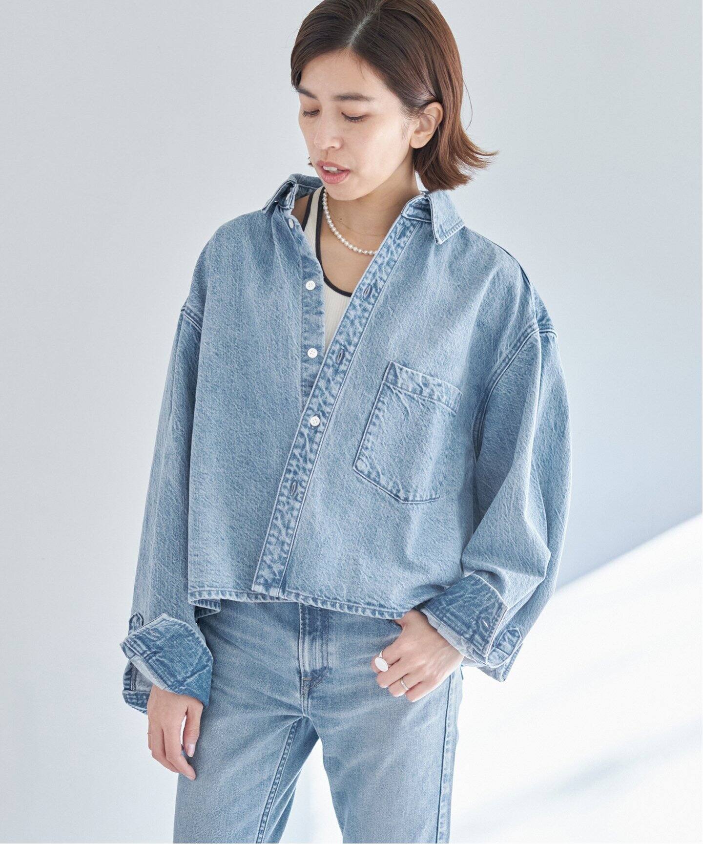 upper hights/アッパーハイツ】別注 THE ESSENSE デニムシャツ（シャツ 
