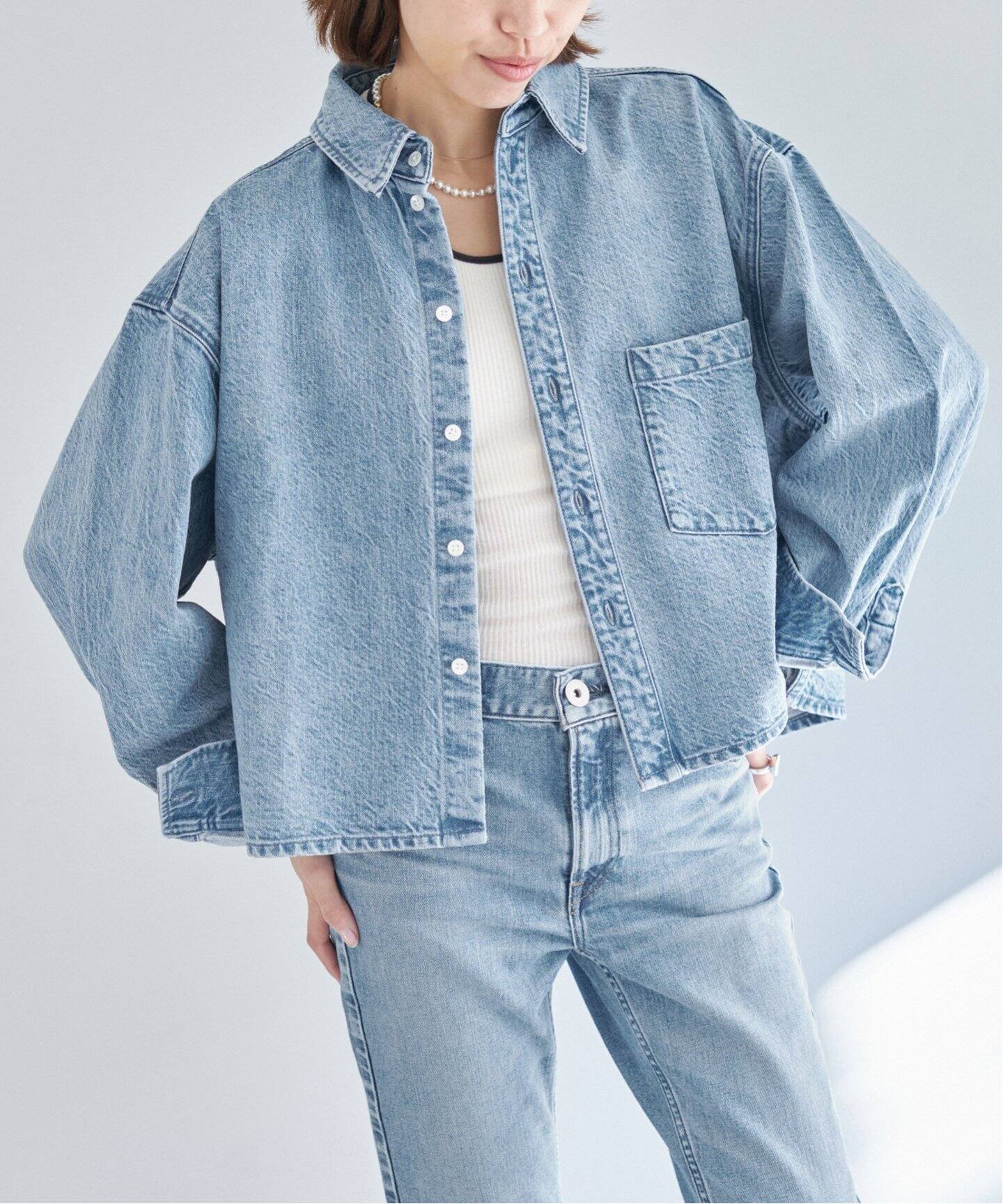 upper hights/アッパーハイツ】別注 THE ESSENSE デニムシャツ（シャツ 