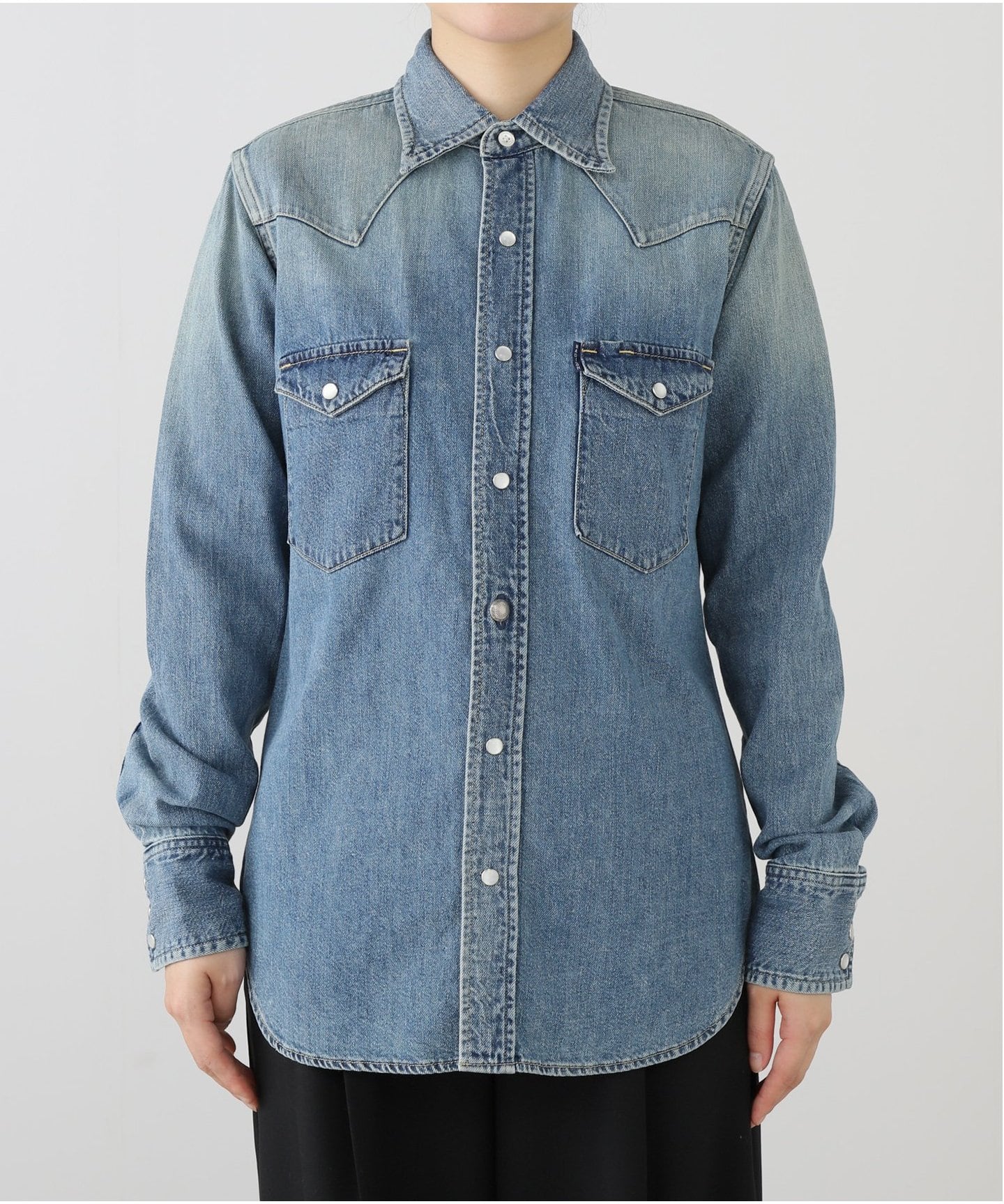MADISONBLUE/マディソンブルー WESTERN SHIRTS デニムシャツ