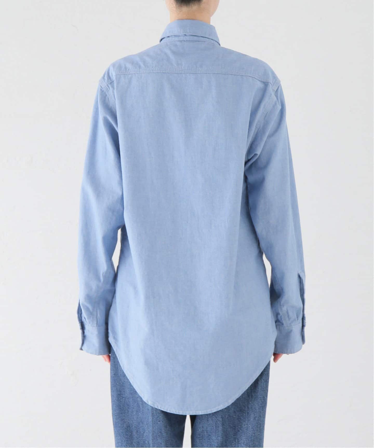 イエナ IENA×J．B．ATTIRE デニムシャツ JBG-2401-IE インディゴ サイズ：2 J.B.ATTIRE/ジェービーアタイア Riviera chambray shirt JBG