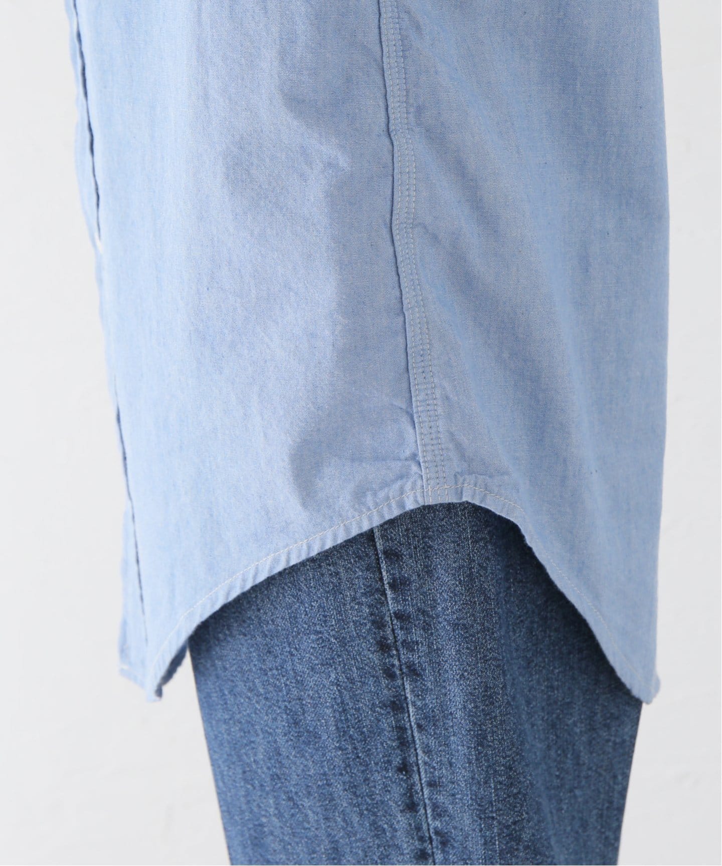 イエナ IENA×J．B．ATTIRE デニムシャツ JBG-2401-IE インディゴ サイズ：2 J.B.ATTIRE/ジェービーアタイア Riviera chambray shirt JBG