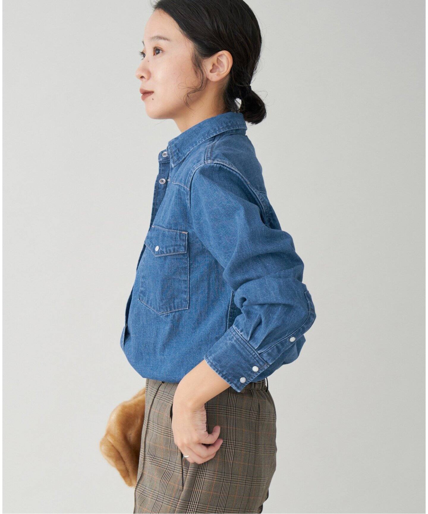 CURRENTAGE/カレンテージ 別注 ダンガリーウエスタンシャツ（シャツ  