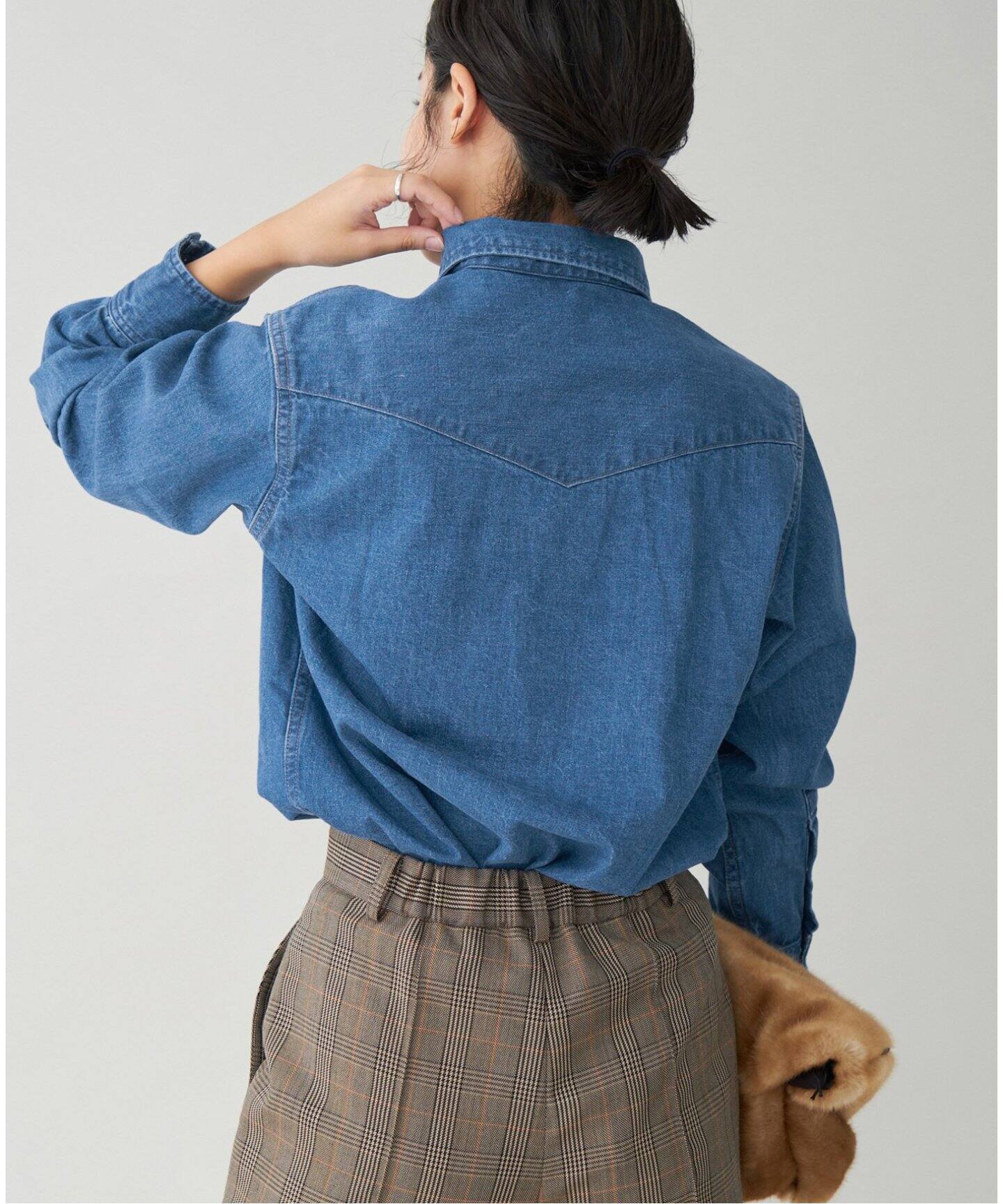 CURRENTAGE/カレンテージ 別注 ダンガリーウエスタンシャツ（シャツ  