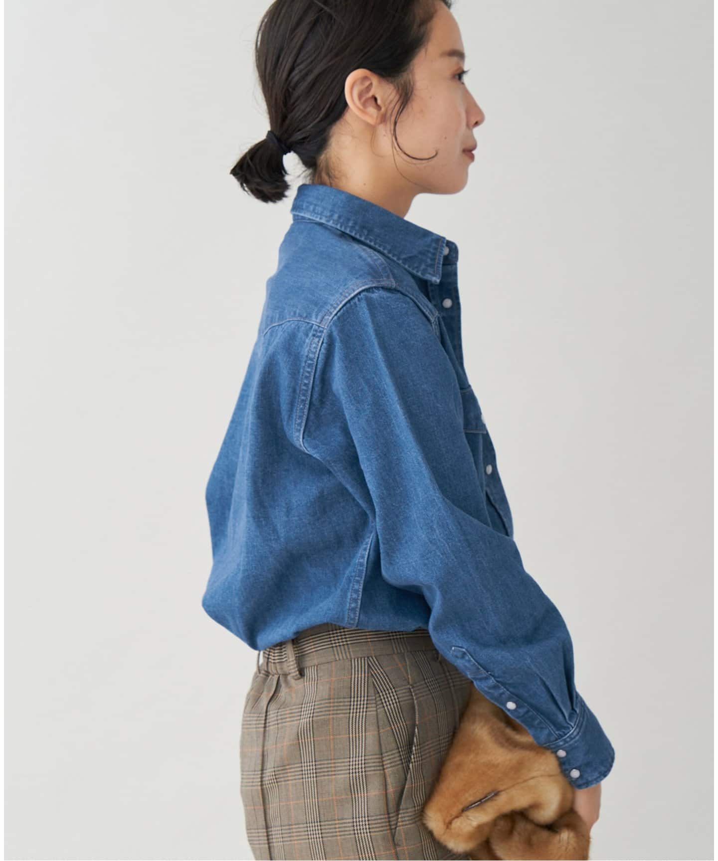 CURRENTAGE/カレンテージ 別注 ダンガリーウエスタンシャツ（シャツ