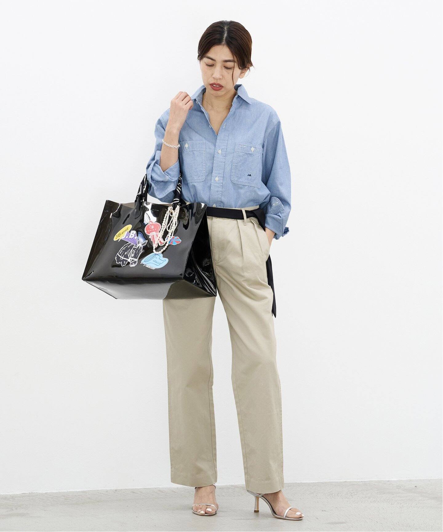 追加》J.B.ATTIRE/ジェービーアタイア Riviera chambray shirt JBG  