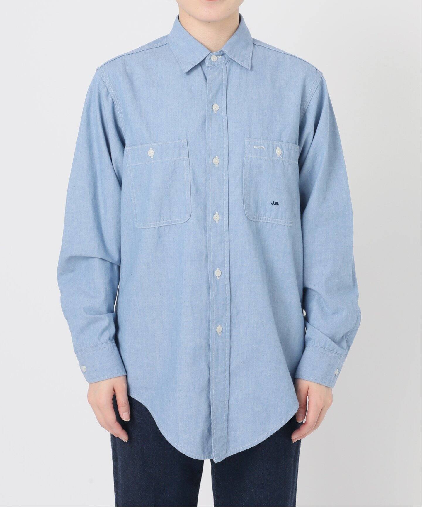 追加》J.B.ATTIRE/ジェービーアタイア Riviera chambray shirt JBG 