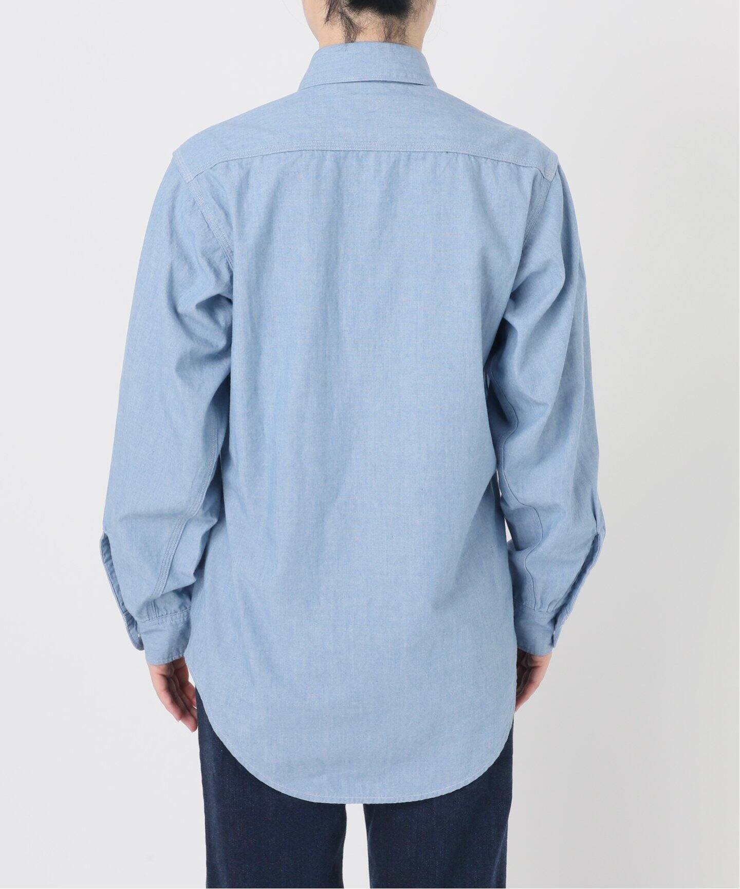 追加》J.B.ATTIRE/ジェービーアタイア Riviera chambray shirt JBG 