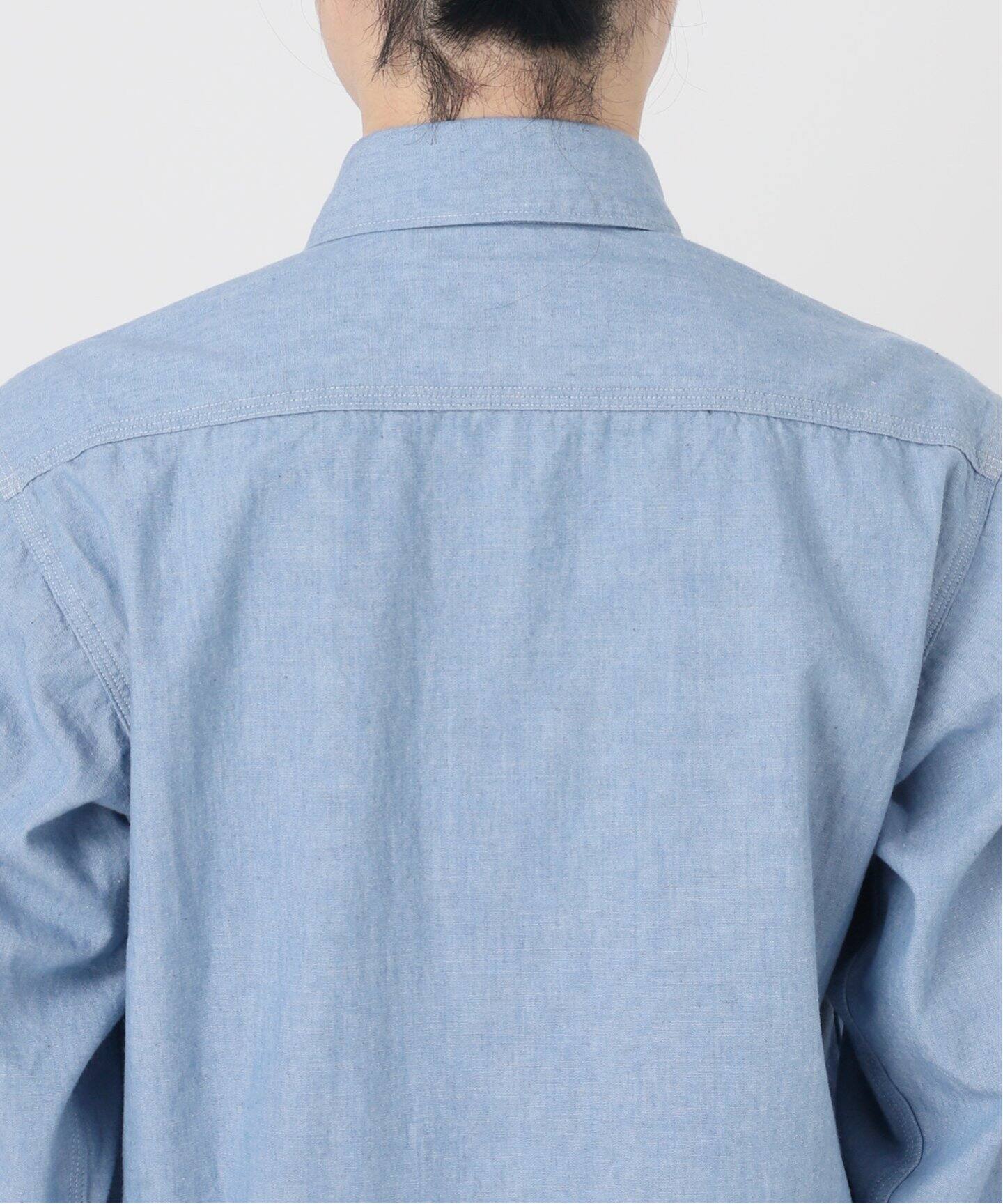 追加》J.B.ATTIRE/ジェービーアタイア Riviera chambray shirt JBG 