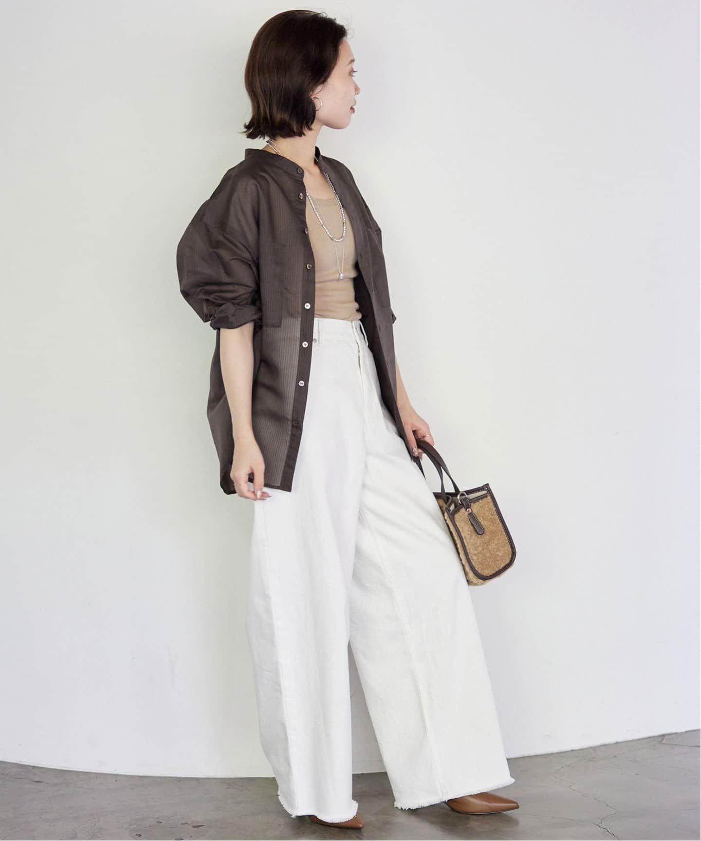 SLOBE IENA｜リネンコットンダブルポケットシャツ | Rakuten