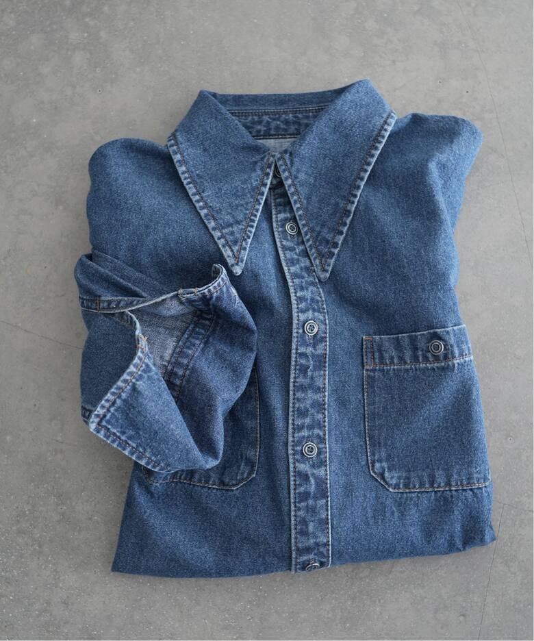 24SS SLOBE IENA LE DENIM ライトオンスクロップドシャツ - メルカリ 
