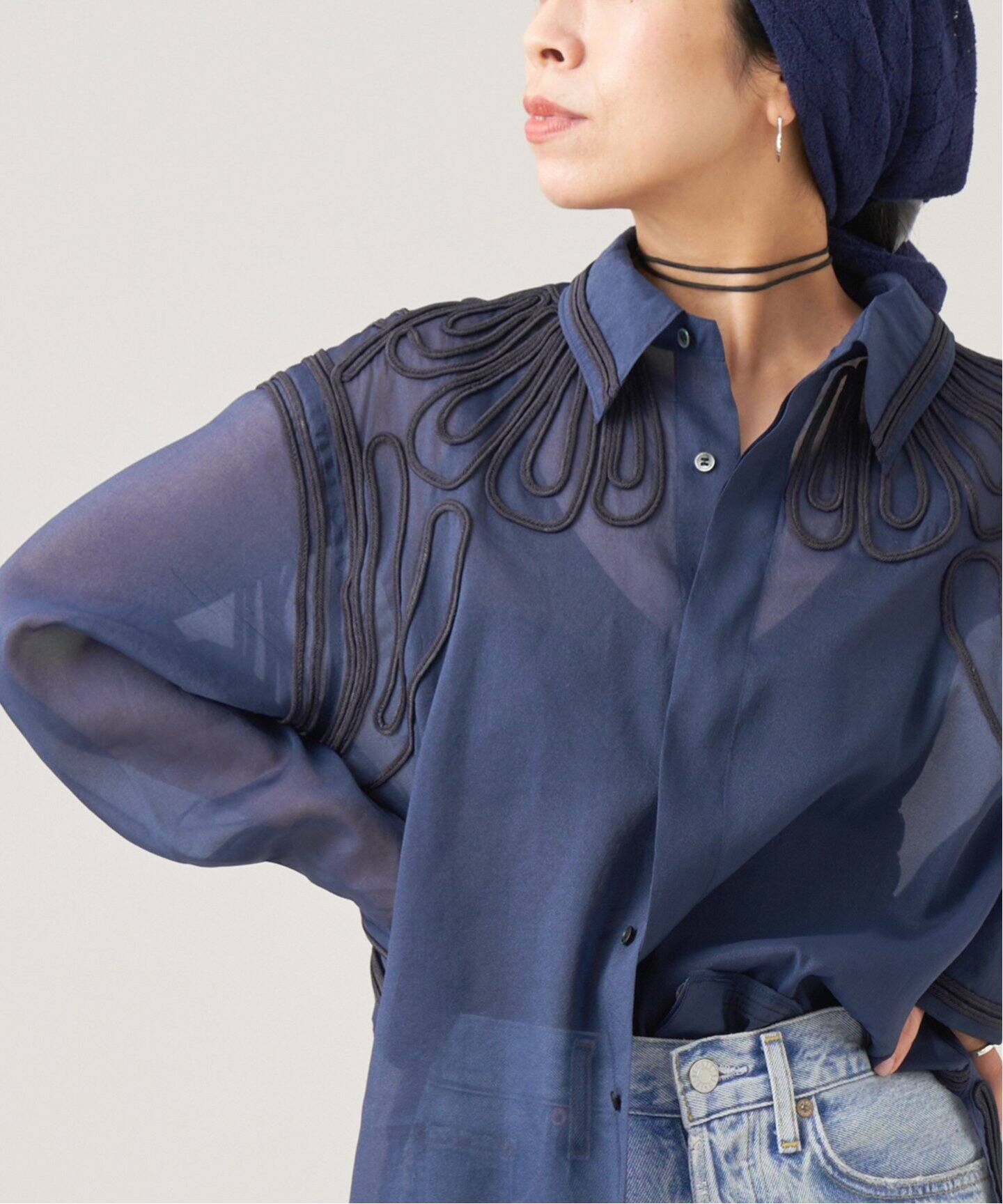 IENA LA BOUCLE コードエンブシアーシャツ（シャツ／ブラウス）｜IENA 