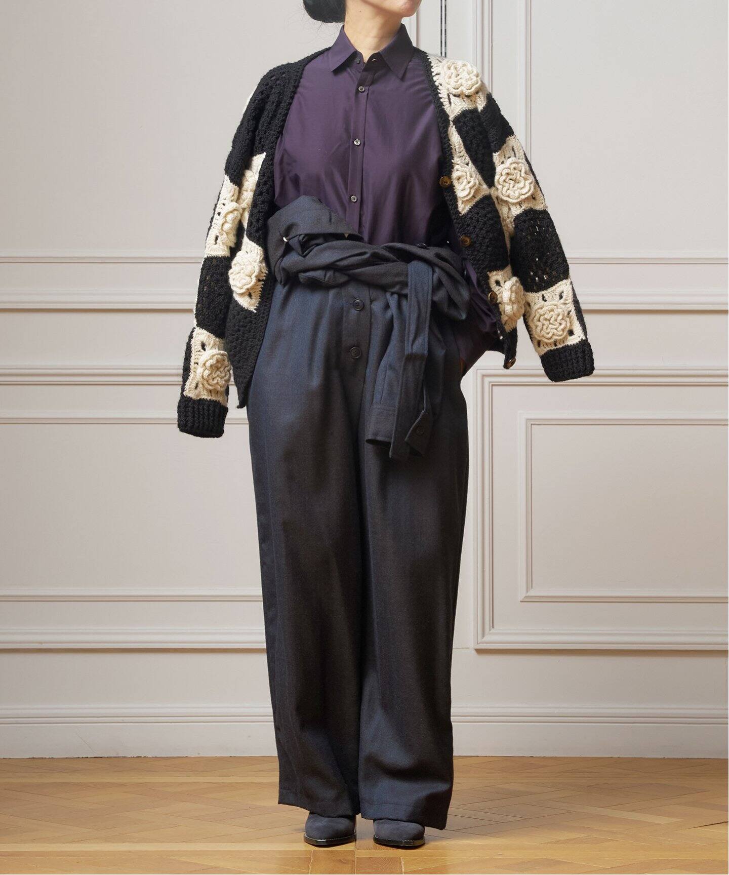 IENA LA BOUCLE コットンシルククラシックシャツ（シャツ／ブラウス 