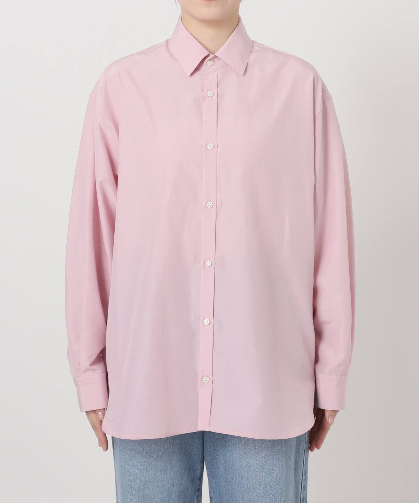 IENA LA BOUCLE コットンシルククラシックシャツ（シャツ／ブラウス 