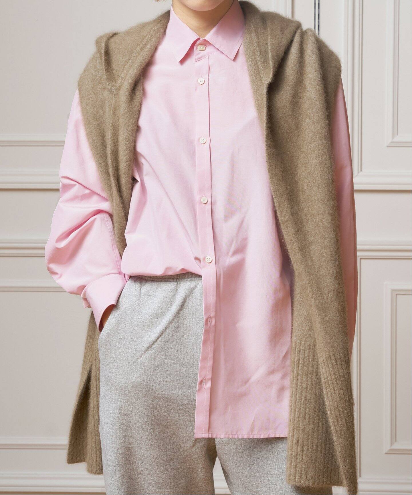 IENA LA BOUCLE コットンシルククラシックシャツ（シャツ／ブラウス 