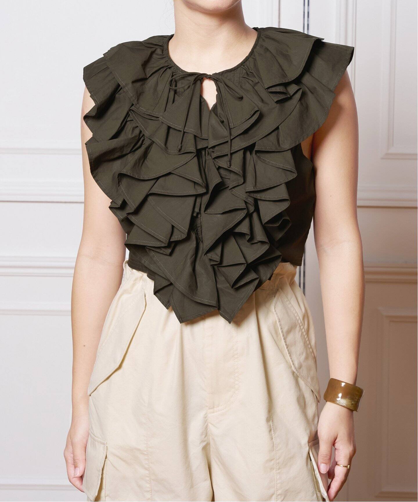 ULLA JOHNSON/ウラ ジョンソン Vidri トップ PF240250（シャツ 