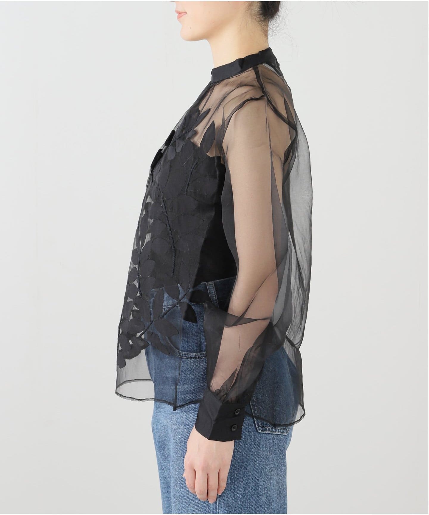 mii刺繍シャツ　JOURNAL STANDARD　 黒 mii刺繍シャツ JOURNAL STANDARD 黒