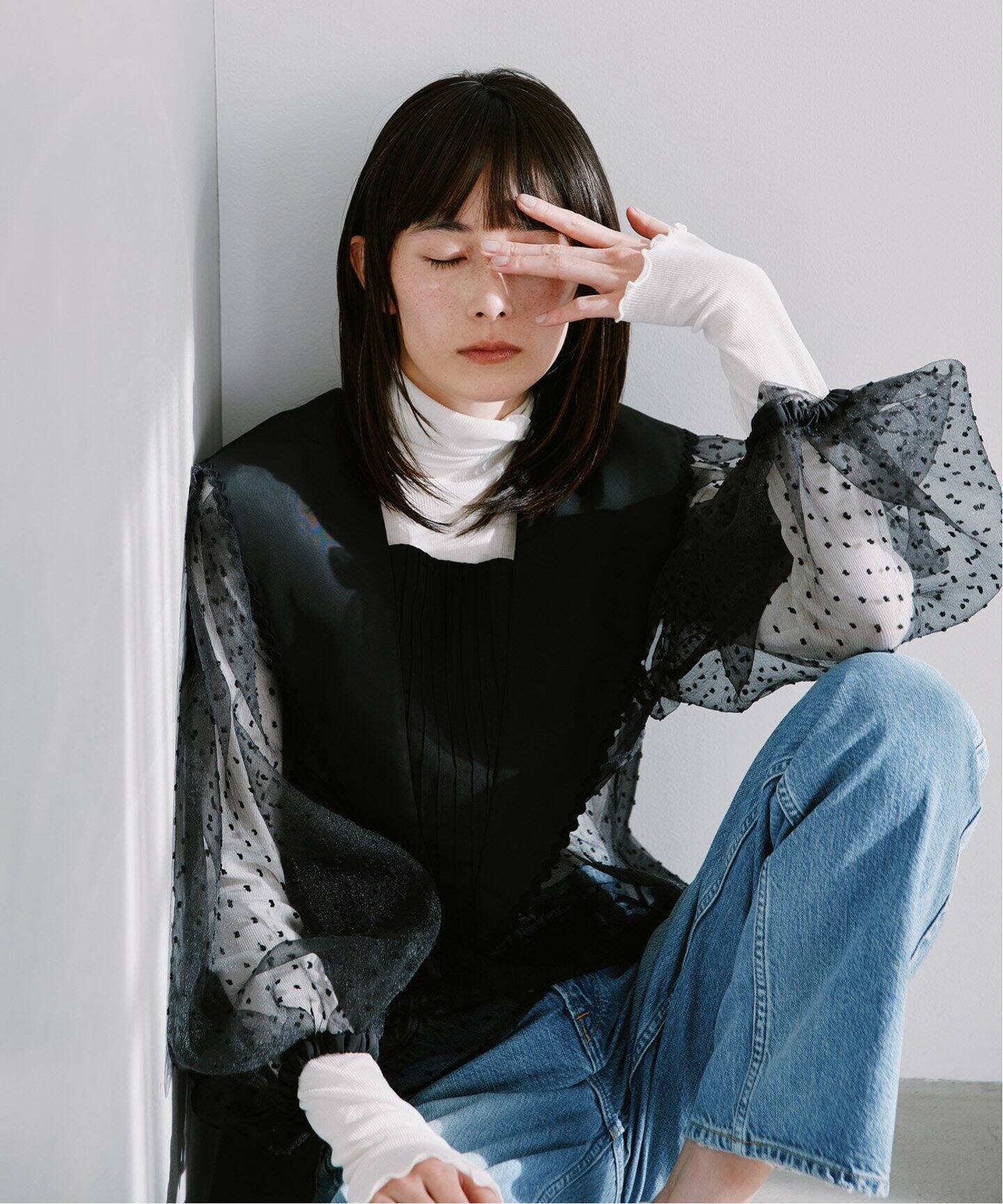 setsuko sagittaire/セツコサジテール】 コラボMOM セーラーブラウス  