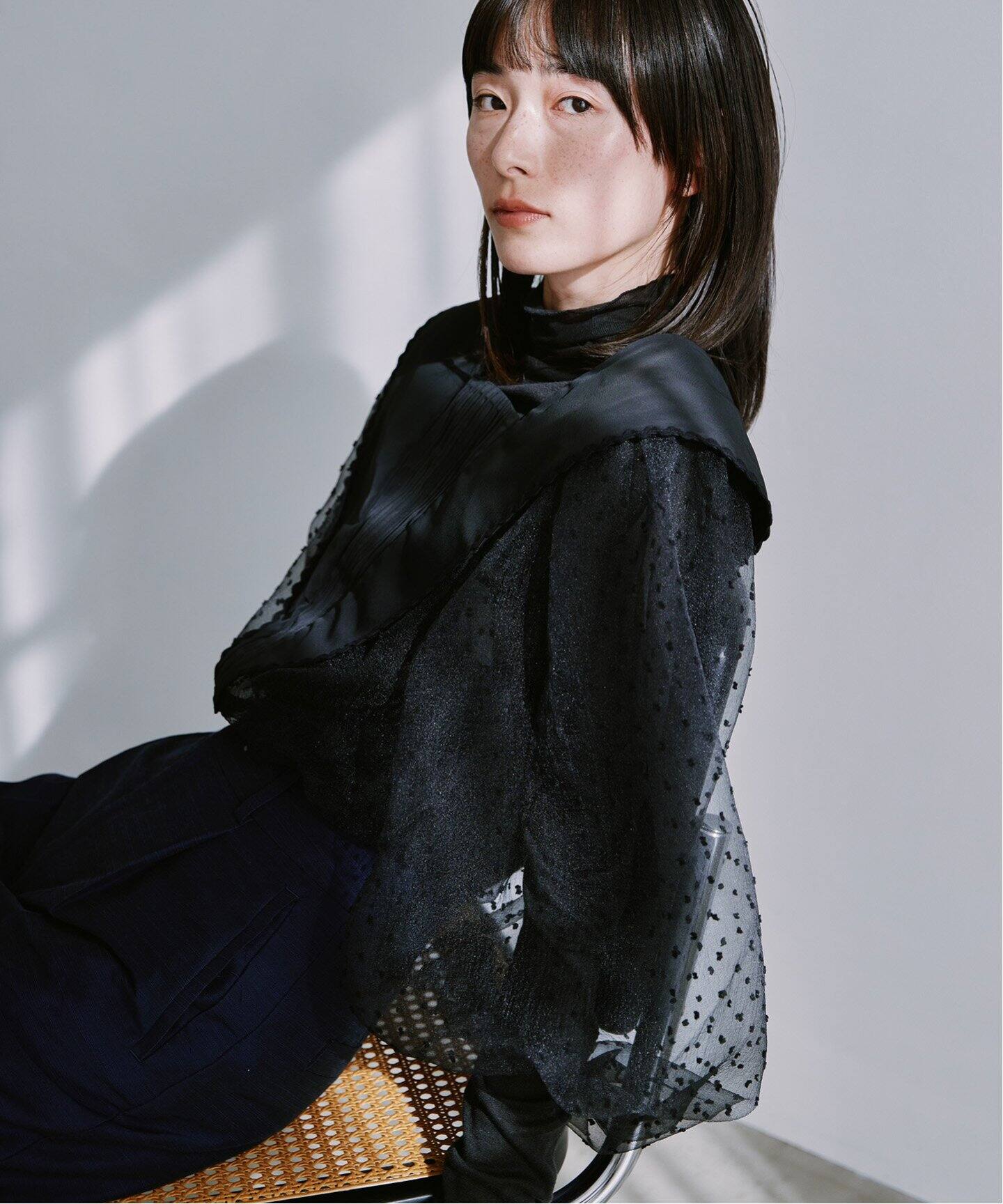 setsuko sagittaire/セツコサジテール】 コラボMOM セーラーブラウス  