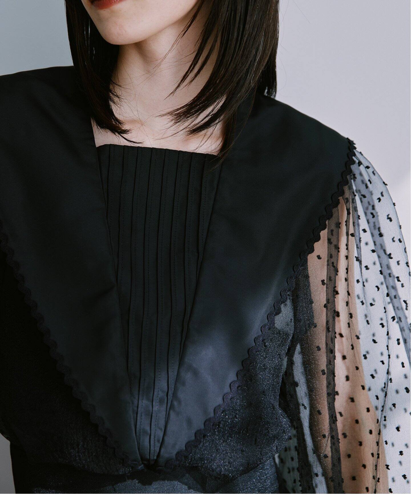 setsuko sagittaire/セツコサジテール】 コラボMOM セーラーブラウス  