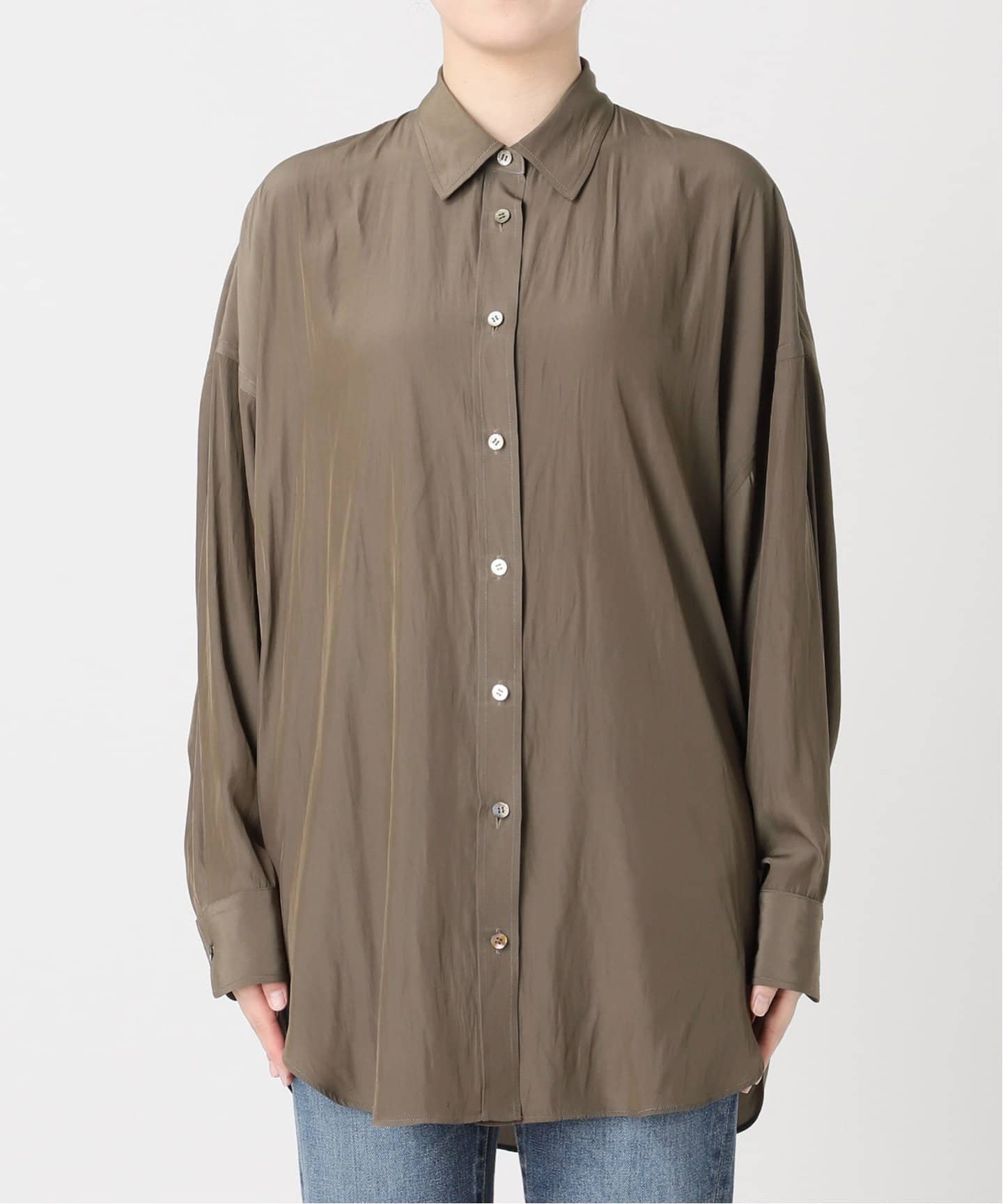 Memory Taffeta Dolman シャツ（シャツ／ブラウス）｜Plage