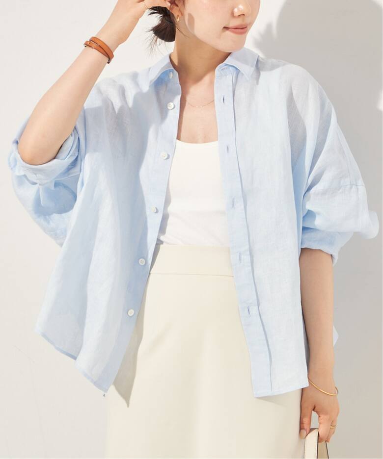 追加》Linen Short シャツ（シャツ／ブラウス）｜Plage（プラージュ  