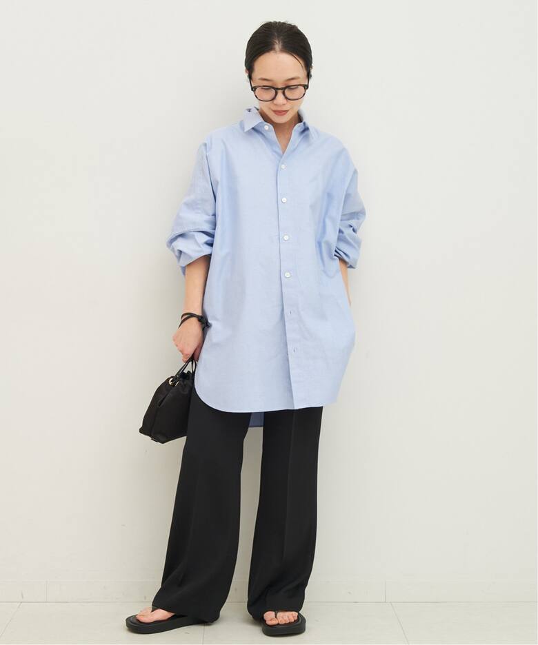追加》Soft Oxford Long シャツ（シャツ／ブラウス）｜Plage  