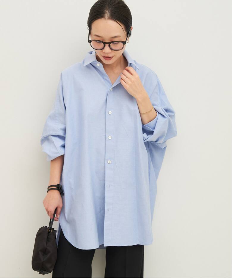 追加》Soft Oxford Long シャツ（シャツ／ブラウス）｜Plage 