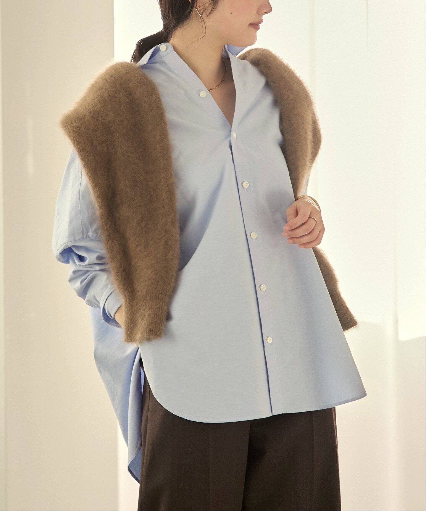 Light Oxford Long シャツ