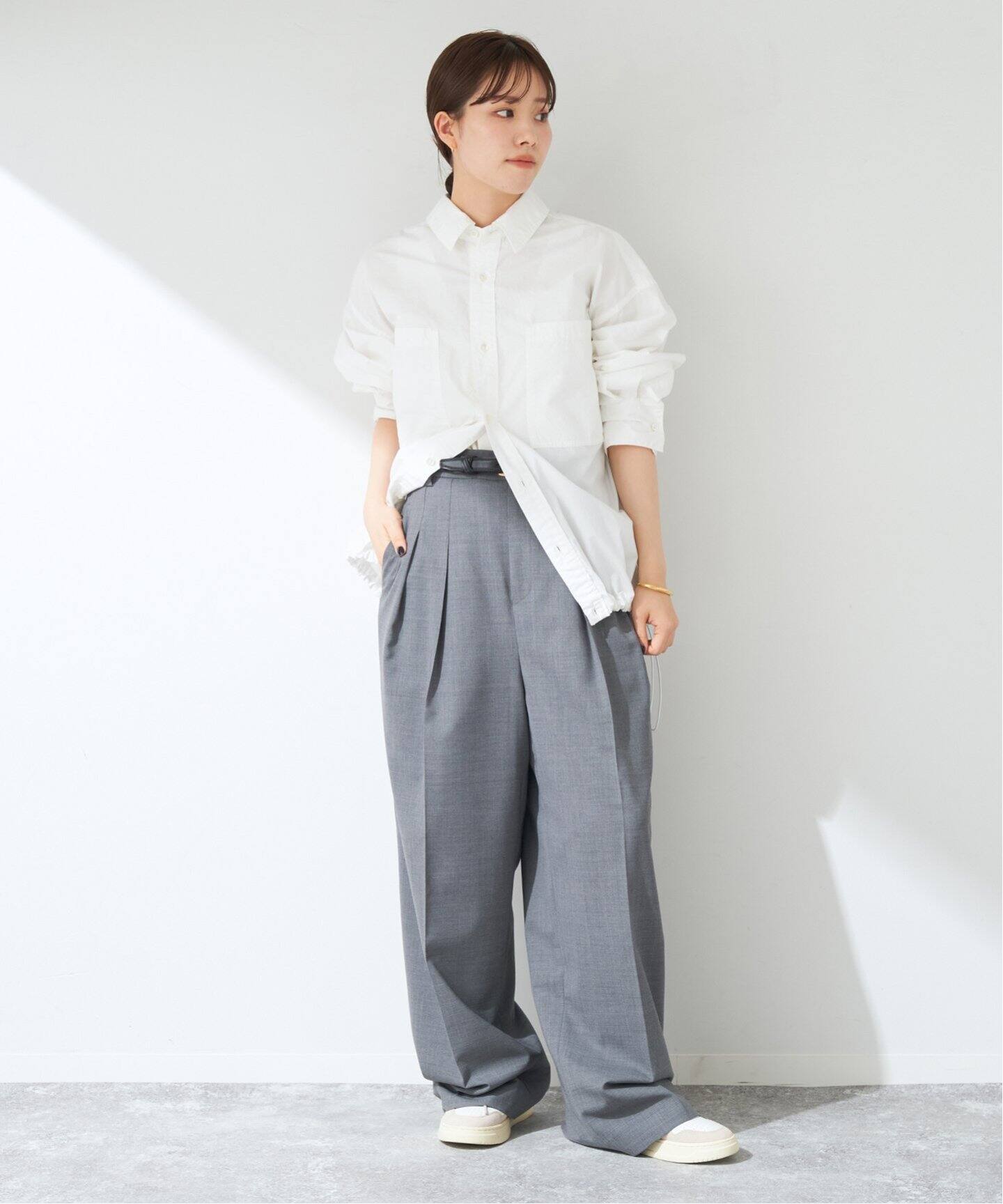 Plage 24SS 現行 Drawstring シャツ ブラック プラージュ Drawstring シャツ（シャツ／ブラウス）｜Plage（プラージュ）の