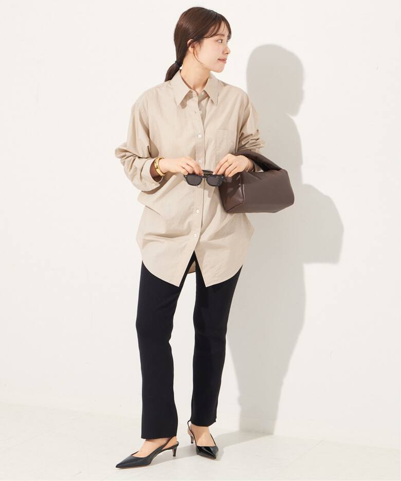 プラージュarrange shirt beige ベージュ 