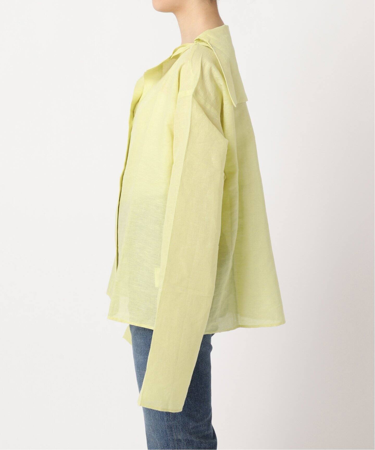 SEEALL/シーオール OVERSIZED SAILOR トップス(イエロー)（シャツ 
