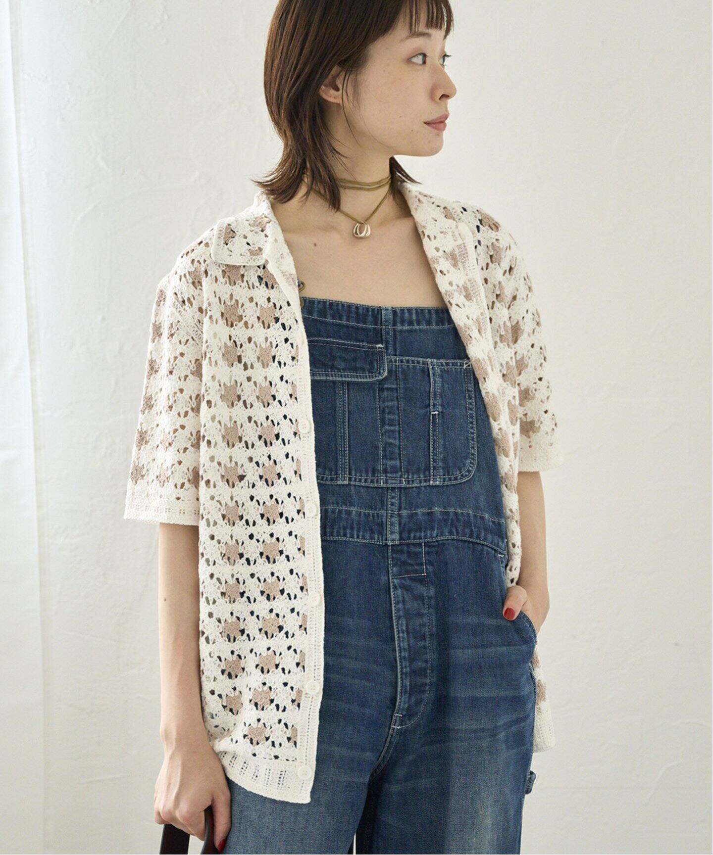 WAX LONDON/ワックスロンドン 別注 LASH CROCHET シャツ（シャツ 