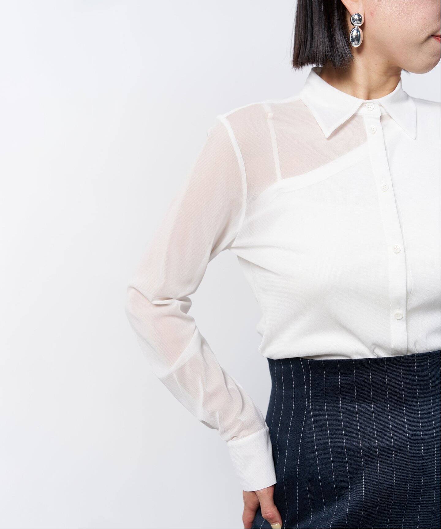 追加》サモーラパワーネットシャツ（シャツ／ブラウス）｜VERMEIL par  