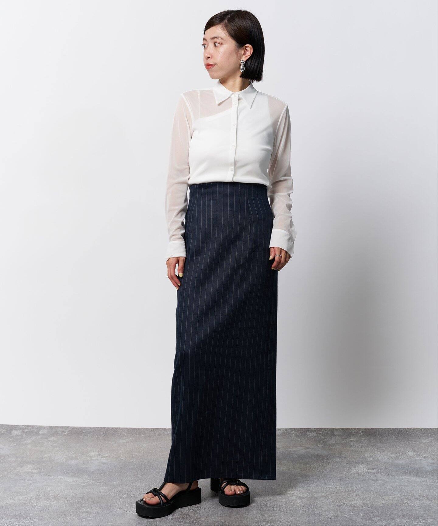 美品】ヴェルメイユパーイエナ 2024SS サモーラパワーネットシャツブラウス