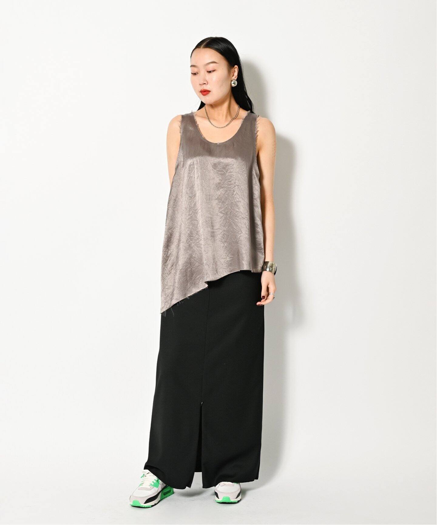 ASYMMETRY ACETATE TOP：ブラウス（シャツ／ブラウス）｜CITYSHOP 